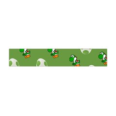 Yoshi Print, Super, Huevo, Game, Green, Egg, Mario Premium Plush Fleece Scarf (mini) by nateshop