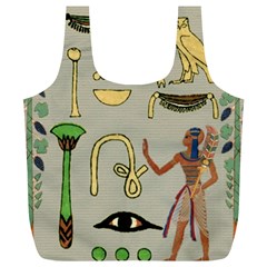 Egyptian Man Artifact Royal Full Print Recycle Bag (xl) by Proyonanggan