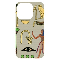 Egyptian Man Artifact Royal Iphone 14 Pro Black Uv Print Case by Proyonanggan