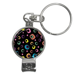 Abstract-2 Nail Clippers Key Chain