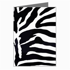 Zebra-black White Greeting Card