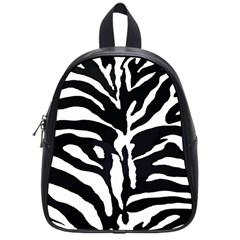 Zebra-black White School Bag (small) by nateshop