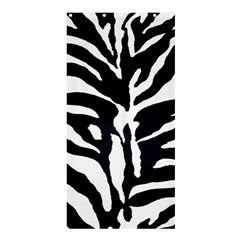 Zebra-black White Shower Curtain 36  X 72  (stall)  by nateshop