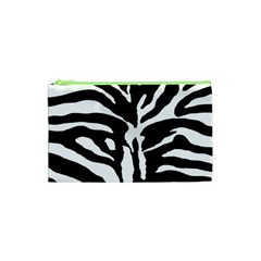 Zebra-black White Cosmetic Bag (xs) by nateshop