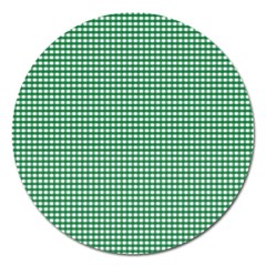 Green -1 Magnet 5  (round) by nateshop