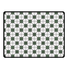 Retro Traditional Vintage Geometric Flooring Green Fleece Blanket (small)