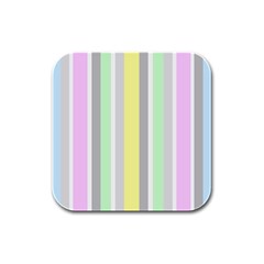 Stripes-2 Rubber Square Coaster (4 Pack) by nateshop