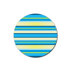 Stripes-3 Rubber Coaster (round)