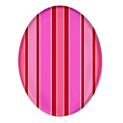 Stripes-4 Oval Glass Fridge Magnet (4 Pack) by nateshop