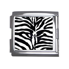 Zebra-black White Mega Link Italian Charm (18mm) by nateshop