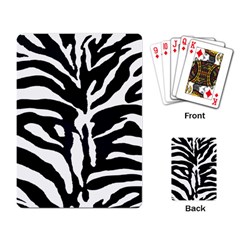 Zebra-black White Playing Cards Single Design (rectangle) by nateshop