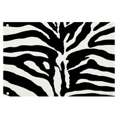 Zebra-black White Banner And Sign 6  X 4  by nateshop