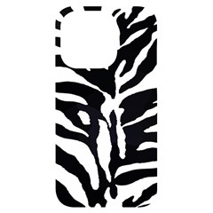 Zebra-black White Iphone 14 Pro Black Uv Print Case by nateshop