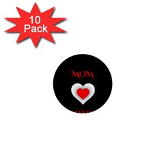 Mom And Dad, Father, Feeling, I Love You, Love 1  Mini Buttons (10 Pack) 