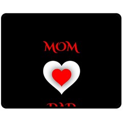 Mom And Dad, Father, Feeling, I Love You, Love Two Sides Fleece Blanket (medium) by nateshop