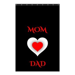 Mom And Dad, Father, Feeling, I Love You, Love Shower Curtain 48  X 72  (small)  by nateshop
