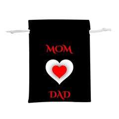 Mom And Dad, Father, Feeling, I Love You, Love Lightweight Drawstring Pouch (l) by nateshop