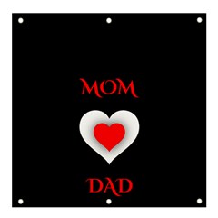 Mom And Dad, Father, Feeling, I Love You, Love Banner And Sign 4  X 4  by nateshop