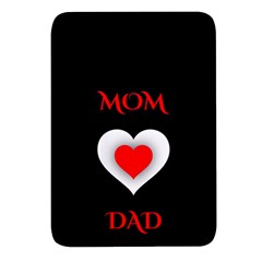 Mom And Dad, Father, Feeling, I Love You, Love Rectangular Glass Fridge Magnet (4 Pack) by nateshop