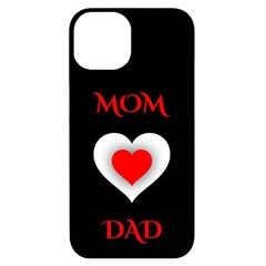 Mom And Dad, Father, Feeling, I Love You, Love Iphone 14 Black Uv Print Case by nateshop