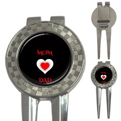 Mom And Dad, Father, Feeling, I Love You, Love 3-in-1 Golf Divots by nateshop