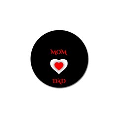 Mom And Dad, Father, Feeling, I Love You, Love Golf Ball Marker by nateshop