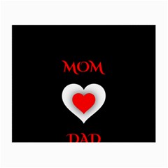 Mom And Dad, Father, Feeling, I Love You, Love Small Glasses Cloth by nateshop