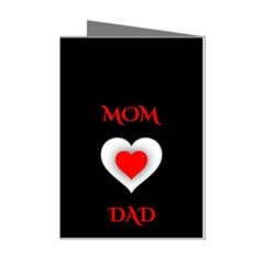 Mom And Dad, Father, Feeling, I Love You, Love Mini Greeting Cards (pkg Of 8) by nateshop