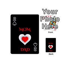 Mom And Dad, Father, Feeling, I Love You, Love Playing Cards 54 Designs (mini) by nateshop