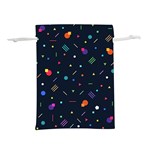 Abstract Minimalism Digital Art, Lightweight Drawstring Pouch (L) Front