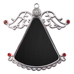 Black, Background, Simple Metal Angel With Crystal Ornament