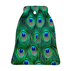 Feather, Bird, Pattern, Peacock, Texture Bell Ornament (two Sides) by nateshop