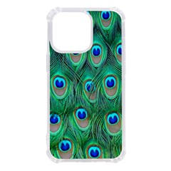 Feather, Bird, Pattern, Peacock, Texture Iphone 13 Pro Tpu Uv Print Case by nateshop