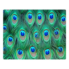 Feather, Bird, Pattern, Peacock, Texture Premium Plush Fleece Blanket (large) by nateshop
