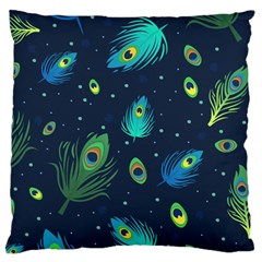 Feather, Bird, Pattern, Large Cushion Case (two Sides) by nateshop
