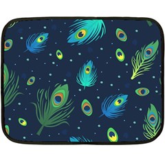 Feather, Bird, Pattern, Two Sides Fleece Blanket (mini) by nateshop