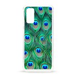 Peacock Feathers, Bonito, Bird, Blue, Colorful, Feathers Samsung Galaxy S20 6.2 Inch TPU UV Case Front