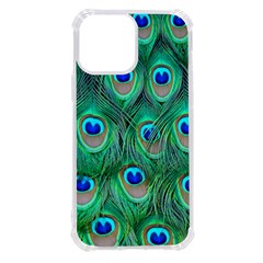 Peacock Feathers, Bonito, Bird, Blue, Colorful, Feathers Iphone 13 Pro Max Tpu Uv Print Case by nateshop