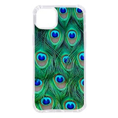 Peacock Feathers, Bonito, Bird, Blue, Colorful, Feathers Iphone 14 Plus Tpu Uv Print Case by nateshop