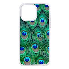 Peacock Feathers, Bonito, Bird, Blue, Colorful, Feathers Iphone 14 Pro Max Tpu Uv Print Case by nateshop