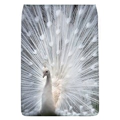 White Feathers, Animal, Bird, Feather, Peacock Removable Flap Cover (l) by nateshop