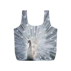 White Feathers, Animal, Bird, Feather, Peacock Full Print Recycle Bag (s) by nateshop