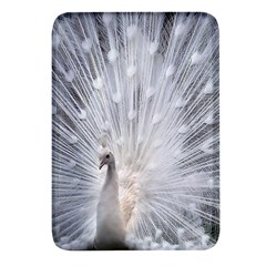 White Feathers, Animal, Bird, Feather, Peacock Rectangular Glass Fridge Magnet (4 Pack) by nateshop