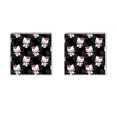 Hello Kitty, Pattern, Supreme Cufflinks (square) by nateshop