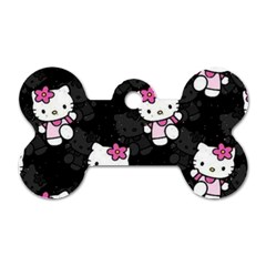 Hello Kitty, Pattern, Supreme Dog Tag Bone (one Side) by nateshop