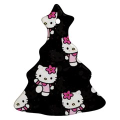 Hello Kitty, Pattern, Supreme Christmas Tree Ornament (two Sides) by nateshop