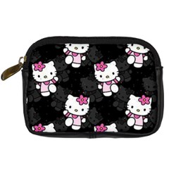 Hello Kitty, Pattern, Supreme Digital Camera Leather Case by nateshop