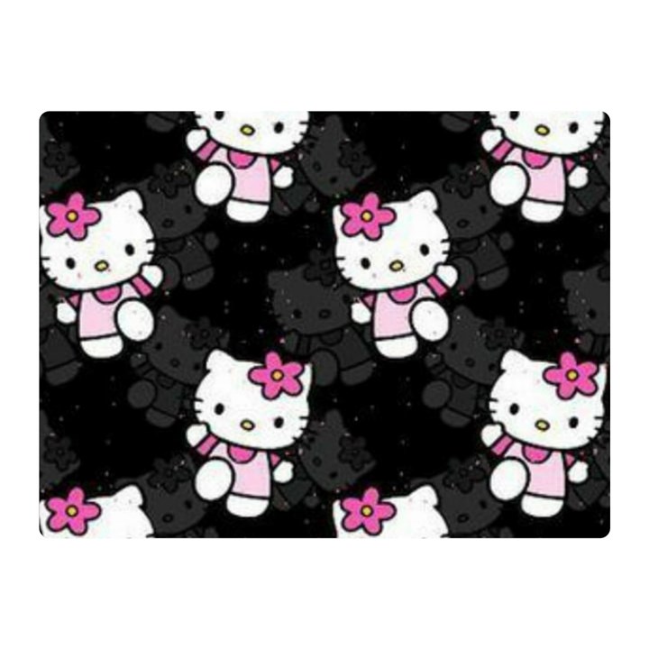 Hello Kitty, Pattern, Supreme Two Sides Premium Plush Fleece Blanket (Mini)