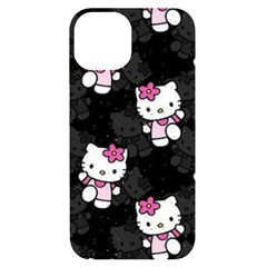 Hello Kitty, Pattern, Supreme Iphone 14 Black Uv Print Case by nateshop