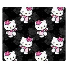 Hello Kitty, Pattern, Supreme Premium Plush Fleece Blanket (small) by nateshop